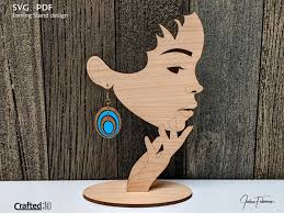 Earring Display Stand Laser Cut File