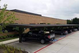 Long span commercial solar parking is revolutionized by bluetop's new technology system with original sustainable and innovative. Commercial Carports And Covered Parking Structures