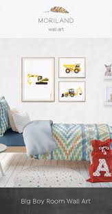 Design ideas for a shared boys' room. Excavator Print Digger Art Construction Print Toddler Room Etsy In 2021 Boys Room Decor Boys Room Wall Art Kid Room Decor