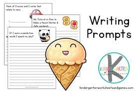 fun free printable writing prompts for kindergarten and kids pdf