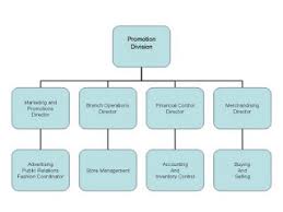 abundant organization chart for clothing company