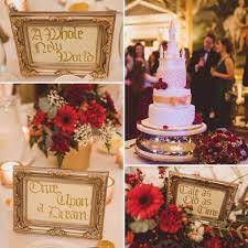 Homemade Disney Themed Table Names Of Course A Castle Cake Disney Wedding Centerpieces Disneyland Wedding Wedding Table