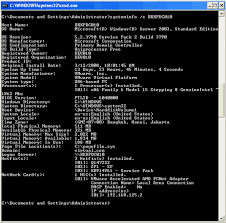 I hacked together the following small batch file. Get System Information On Command Line Mode Linglom Com