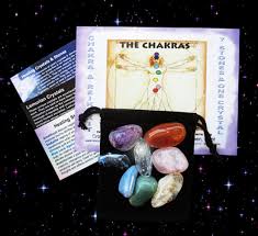 Chakra Reiki Kit 7 Healing Stones Lemurian Seed Crystal Color Chakra Chart