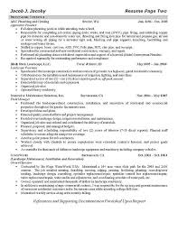 Plumber Resume Example