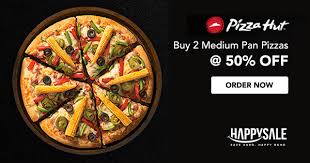 Weekend Fun Has Started In An Exciting Way With Pizzahut Buy 2 Medium Pan Pizzas 50 Off Https Happysale In Pizz Pizza Hut Pizza Pizza Hut Coupon Codes