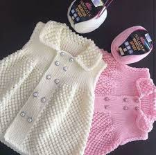 Sis Isi Orgu Kiz Bebek Elbisesi Yapilisi Baby Knitting Patterns Bebek Yelek Bebek Elbisesi