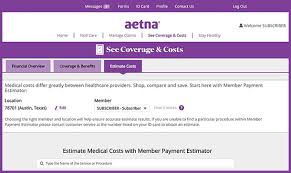 Trs Care Standard Participants Use Aetna Cost Estimator To