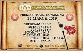Prediksi Togel Singapore Tanggal 25 March 2019 Tanggal Kembar 19 Juni