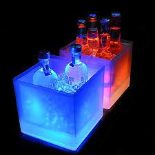 Be the perfect host and keep your bottle on ice with our wide range of stylish champagne buckets and wine coolers. Led Ice Bucket 3 5l Colorful Changing Led Cooler Bucket Double Layer Square Ice Tray For Bar Beer Champagne Wine Drinks Beer Ice Buckets Tongs Aliexpress