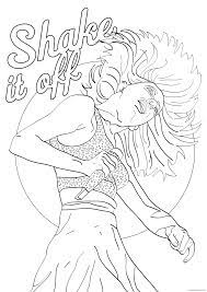 Polaroid, taylor swift, swift polaroid, t swift, taylor, out of the woods, 1989, swift album, swift lyric, swift music, screaming color, black and white. Taylor Swift Coloring Pages Shake It Off Coloring4free Coloring4free Com