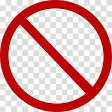 No Sign Traffic Sign Stop Sign Red Cross Transparent Background Png Clipart