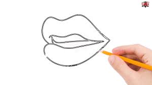 To draw a woman's lips, start by drawing 3 overlapping circles in an imaginary triangular area, with 1 circle on top and 2 below. How To Draw Lips Step By Step Easy For Beginners Kids Simple Lips Drawing Tutorial Youtube