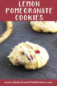 Christmas cookies are the perfect way to celebrate the holiday in 2020. Lemon Pomegranate Cookies With White Chocolate Drizzle