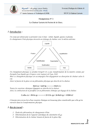 Lfusion = lsolidification lvaporisation = lcondensation tempratures de transition: C Users Hani Desktop Tp Chimie Tp 2 Chimie 2 Docx