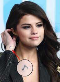 Selena Gomez Tattoo Related Keywords Amp Suggestions Selena Gomez Celebrity Tattoos Music Notes Tattoo Music Tattoos
