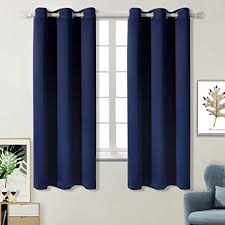 These blackout curtains are machine if you have any questions, you can contact us through amazon email, and we will give you a satisfactory. Amazon Com Bgment Blackout Curtains For Bedroom Grommet Thermal Insulated Room Darkening Curtains For Living Room Set Of 2 Panels 42 X 63 Inch Navy Blue Furniture Decor
