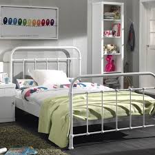 New York Metal Children S Single Bed Yellow Nubie Childrens Single Beds Small White Bedrooms Bed Frames Uk