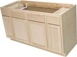 Quality One Woodwork Sb60 60 X 34 1 2 X 24 Inch Premium Oak Ready To Finish Sink Base Cabinet At Sutherlands Unfinished Cabinets Base Cabinets Kitchen Base Cabinets