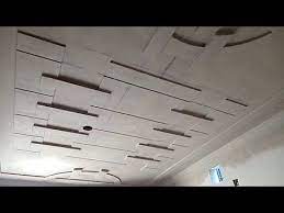 A modern, plus minus pop design for the lobby creates an artistic display of lights and patterns on the ceiling. Master Bedroom Minus Plus Pop Design 2018 Video By Rk P O P Contractor Youtube Pop Ceiling Design Pop Design Bedroom Pop Design
