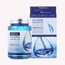 Farmstay collagen water full moist cream ampoule крем для лица с коллагеном в ампулах, 250 мл. Farmstay Collagen And Hyaluronic Acid All In One Ampoule 250ml Skin Care Gobizkorea Com