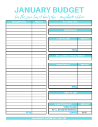 This paycheck to paycheck budget printable is a simple and easy way to track your expenses and income to meet your goals! A Detailed Guide To Making A Zero Based Budget Living That Debt Free Life