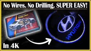 2 custom wireless car led light logo. How To Install Wireless Car Door Logo Lights Step By Step Diy Tutorial Review In 4k Youtube