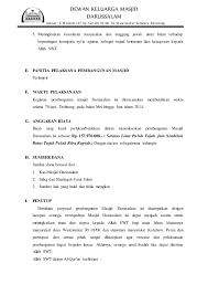 Proposal pembangunan nama kegiatan proyek pembangunan. Contoh Proposal Pembangunan Masjid