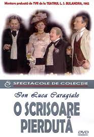 Scriitorul si dramaturgul ion luca caragiale face parte din perioada marilor clasici, fiind cunoscut ca cel mai mare dramaturg roman. O Scrisoare Pierduta Tv Movie 1977 Imdb