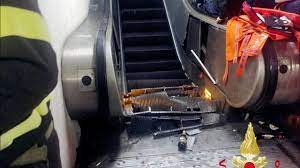 It is estimated that the majority of injuries occur from falls, but about 20% are the result of entrapment, which is usually due to faulty design. Escalator Accident In Rome Subway Station Injures Soccer Fans Youtube