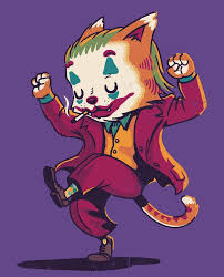 Joker Cat Iphone And Android Illustration Oboi Filmy Razvlecheniya