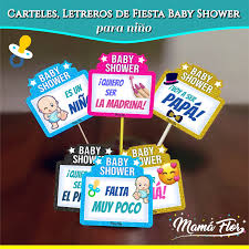 Hazlo un poco más divertido para invitadas no embarazadas añadiendo algo de alcohol, luego haz una competencia de quién lo bebe más rápido. Baby Shower De Nino Letreros Divertidos Para Imprimir Manualidades Mamaflor