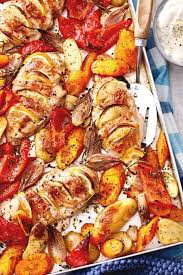 Hasselback Huhn Mit Gemuse Rezept Lecker Rezept Rezepte Hanchen Gerichte Hahnchen Filet Rezepte