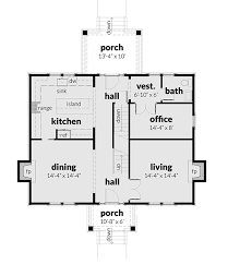 center hall colonial house plan