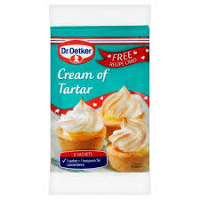 Cream of tartar is scientifically known as potassium bitartrate (or potassium hydrogen tartrate) and is derived through the process of winemaking. Dr Oetker Cream Of Tartar 5g Tjin S Toko