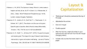 Each source cited in the paper should appear twice—it should be cited in the actual text and then listed on the reference page. Apa Citation Formatting