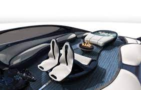 This Completely Bonkers Bugatti Yacht Has An On Deck Fire Pit And Hot Tub Sport Yacht Bugatti Super Cars