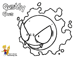 Each printable highlights a word that starts. Smooth Pokemon Coloring Book Page Gastly 92 To Seadra 117 Free