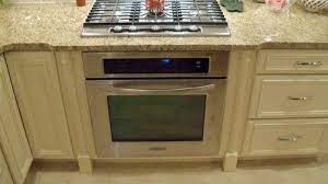 Single wall ovens can be installed below a cooktop, under the counter, or built into a set of cabinets. Drop In Ovens With Cooktops Undercounter Oven With Cooktop Builtin Oven Built In Oven Under Cooktop Cooking Appliances