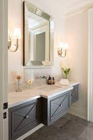 This design would look great in. Transitional Powder Room With Wall Sconce Undermount Sink Complex Marble Flat Panel Cabinet Pulver Raumgestaltung Modernes Badezimmerdesign Badezimmer Dekor