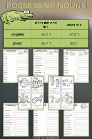 Teach How To Punctuate Singular And Plural Possessive Nouns With This Set Of Worksheets And Activi Possessive Nouns Nouns Worksheet Possessive Nouns Worksheets
