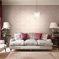 ابهرنا بتصاميمه و ألوانه الهادية المصمم كارل روبنسون ورق جدران و قماش طلبيه من فرع مجمع صن سيتي الشويخ P Pink Home Decor Home Decor Modern Wallpaper Designs