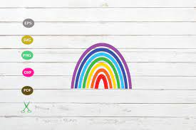 Download Rainbow Svg Cut Ifle Rainbow For Cricut Rainbow Design Cut 572400 Cut Files Design Bundles