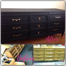 It S Finally Done Diy Black And Gold Dresser Redo Sand Prime Used Totally Black By Home Decorators In E Gold Dresser Diy Diy Dresser Furniture Makeover
