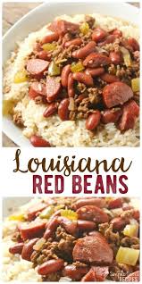 Easy Dinner Recipe This Louisiana Red Beans And Rice Dish Is Hearty And Filling With A Flavorful And Auth Louisiana Recipes Bean Recipes Slow Cooker Red Beans