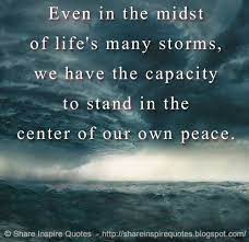 Peace In The Storm Quotes Quotesgram