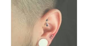 Not Quite Cartilage Not Quite Lobe My Two New Piercings Also I Have My Rook Piercing And Ears Stretched To Cool Ear Piercings Men S Piercings Ear Piercings