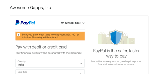 Unlike paypal's credit cards, paypal credit doesn't offer rewards. Paypal Error Your Bank Can T Verify Your Credit Card At This Time Documentation Form Publisher Support
