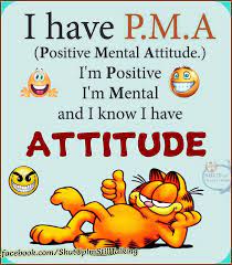 I Have P M A Positive Mental Attitude I M Positive I M Mental And I Know I Have Attitude Garfield Qu In 2020 Garfield Quotes Funny Quotes Positive Mental Attitude