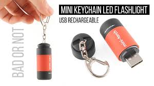 Mini Keychain Led Flashlight Usb Rechargeable From Aliexpress Youtube
